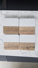 Load image into Gallery viewer, Acacia Wood & Marble Coasters