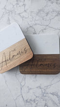 Load image into Gallery viewer, Acacia Wood &amp; Marble Coasters
